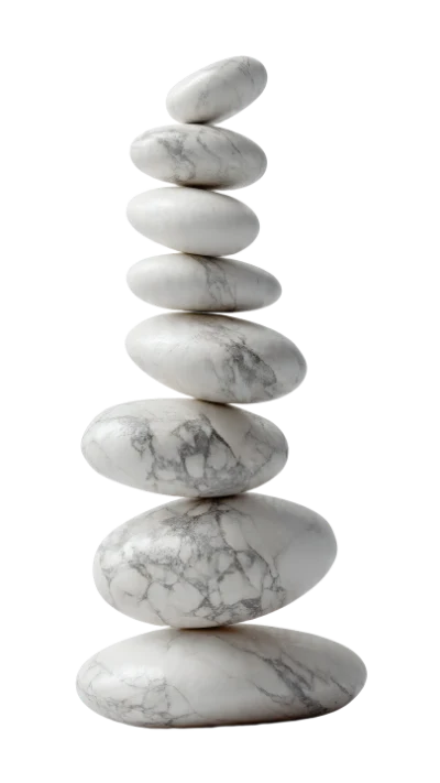 Stacked Marble Stones