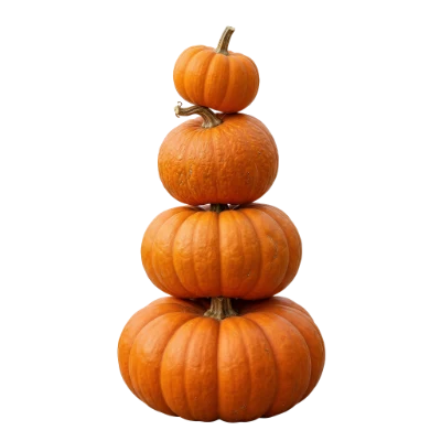 Stacked Orange Pumpkins
