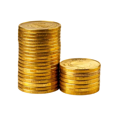 Stacks Of Gold Coins