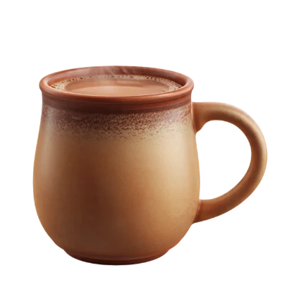 Steaming Clay Coffee Mug