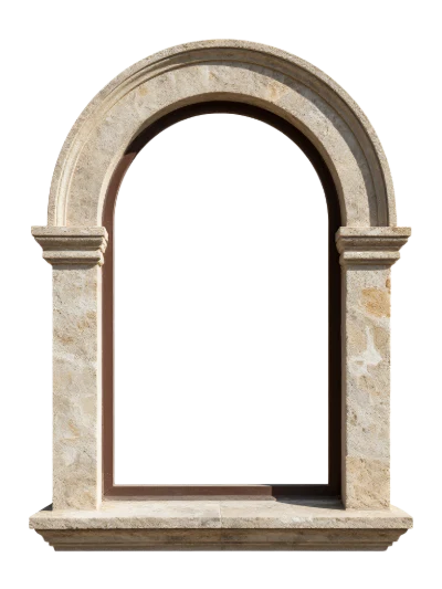 Stone Arch Window Frame