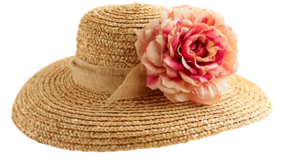 Straw Hat With Flower