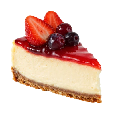 Strawberry Berry Cheesecake Slice