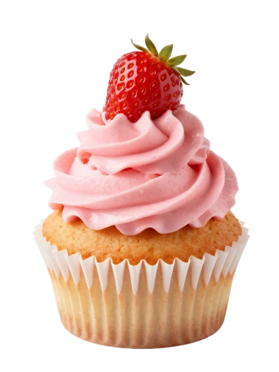 Strawberry Cream Cupcake