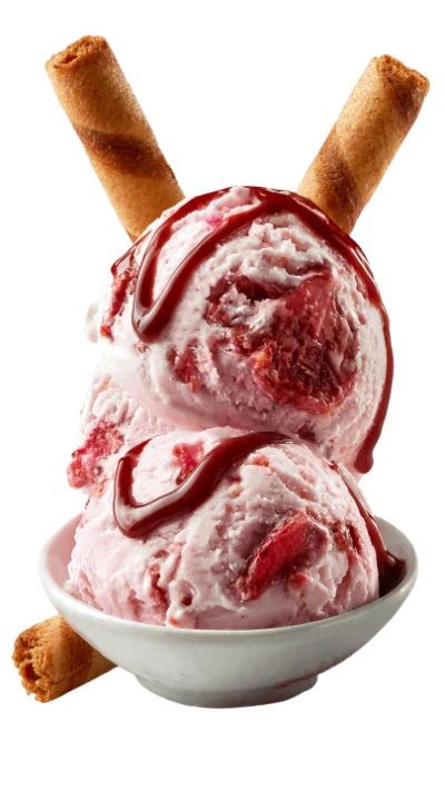 Strawberry Ice Cream Bowl