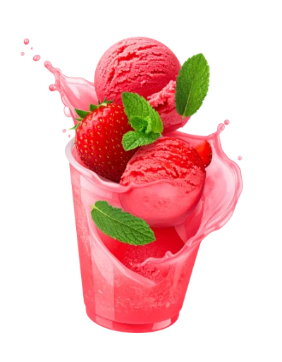 Strawberry Ice Cream Cup
