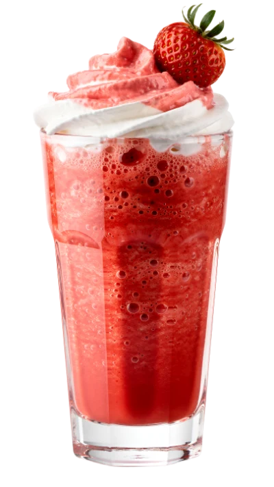 Strawberry Smoothie With Cream