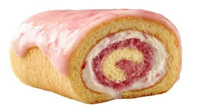Strawberry Swiss Roll Cake