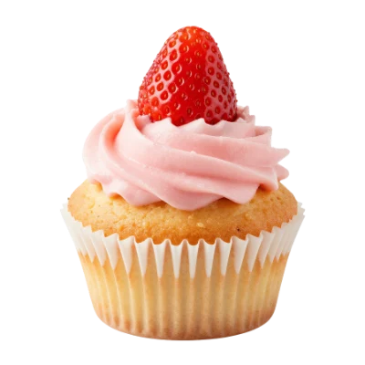 Strawberry Vanilla Cupcake