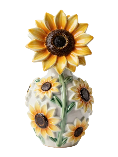 Sunflower Ceramic Vase