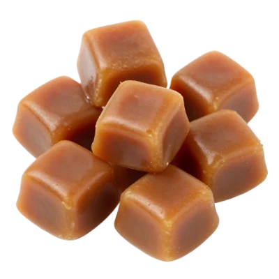 Sweet Caramel Candy Cubes