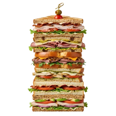 Tall Stacked Club Sandwich