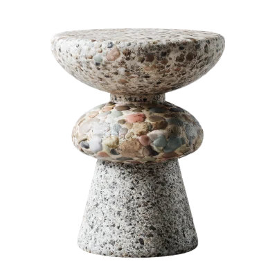 Terrazzo Pebble Stool