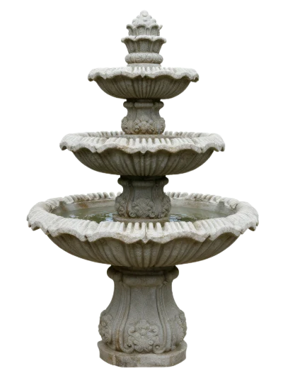 Tiered Stone Garden Fountain