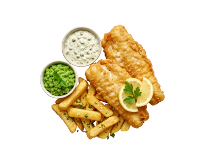 Traditional British Fish And Chips