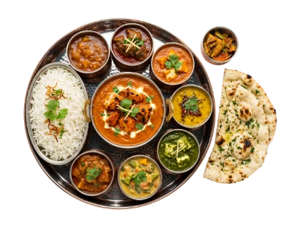 Traditional Indian Thali Platter