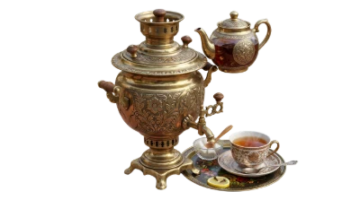 Traditional Russian Brass Samovar