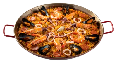 Traditional Spanish Seafood Paella