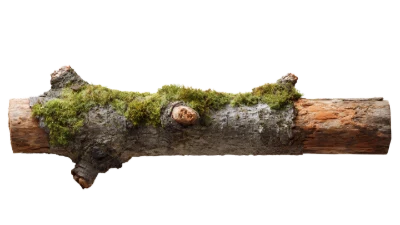 Tree Branch With Moss