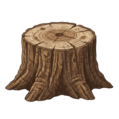 Tree Stump Illustration