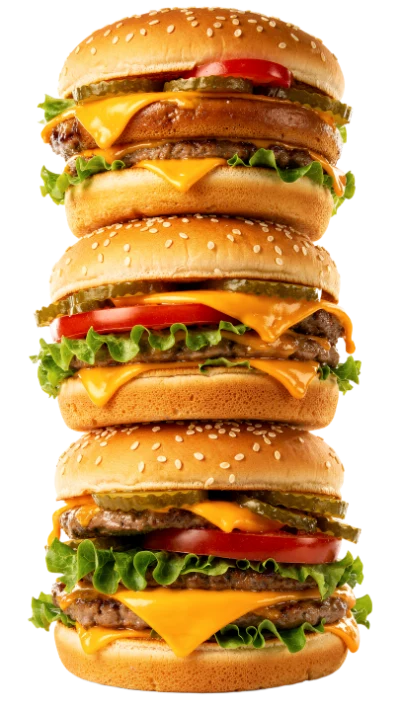 Triple Stack Cheeseburger