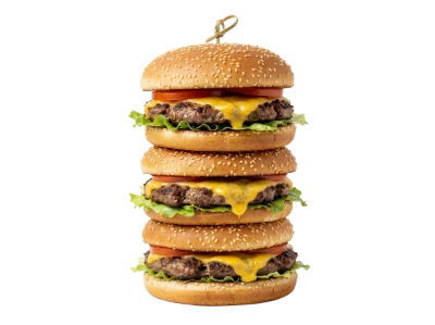 Triple Stack Cheeseburger