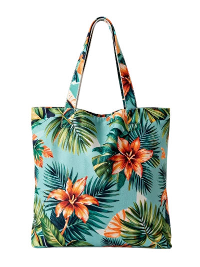 Tropical Floral Tote Bag