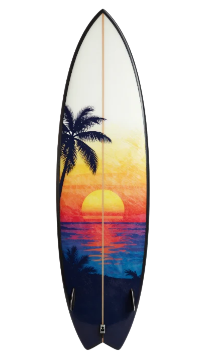 Tropical Sunset Surfboard