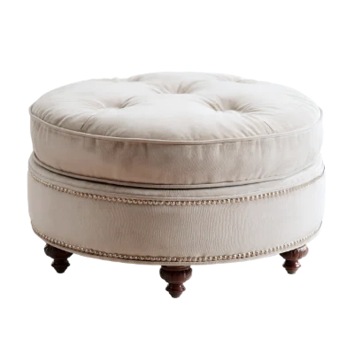 Tufted Round Ottoman