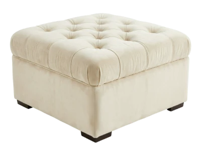 Tufted Velvet Ottoman