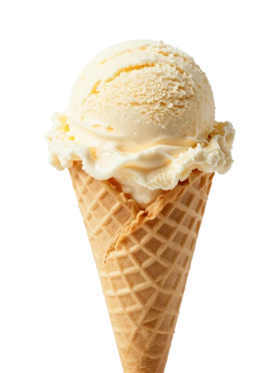 Vanilla Ice Cream Cone