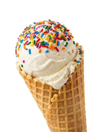 Vanilla Ice Cream Cone