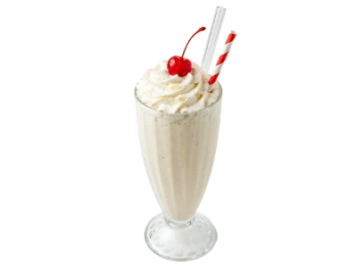 Vanilla Milkshake With Cherry