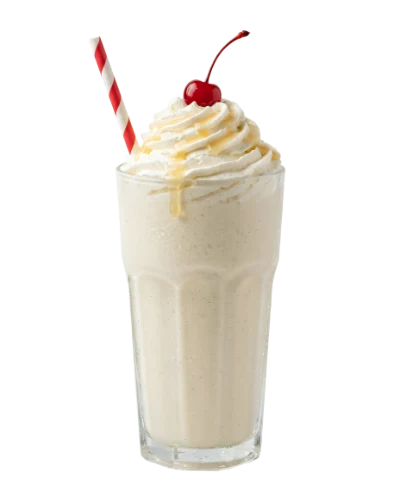 Vanilla Milkshake With Cherry