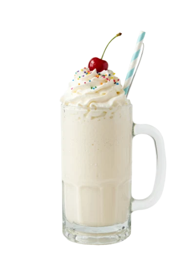 Vanilla Milkshake With Cherry