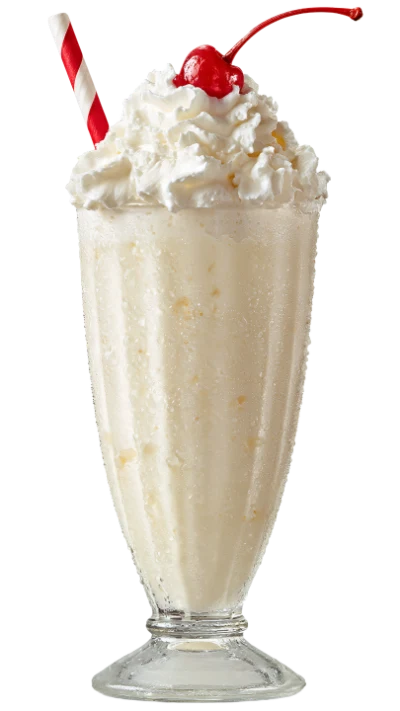 Vanilla Milkshake With Cherry