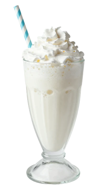 Vanilla Milkshake With Cream