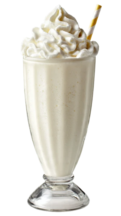 Vanilla Milkshake With Cream