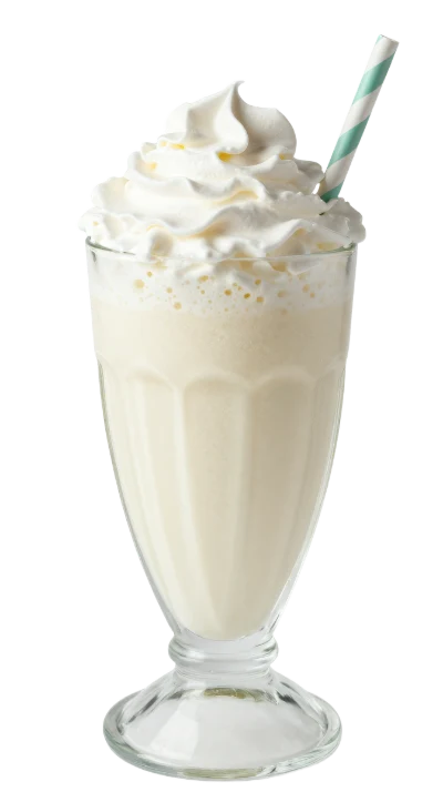 Vanilla Milkshake With Cream