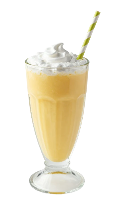 Vanilla Milkshake With Whipped Cream