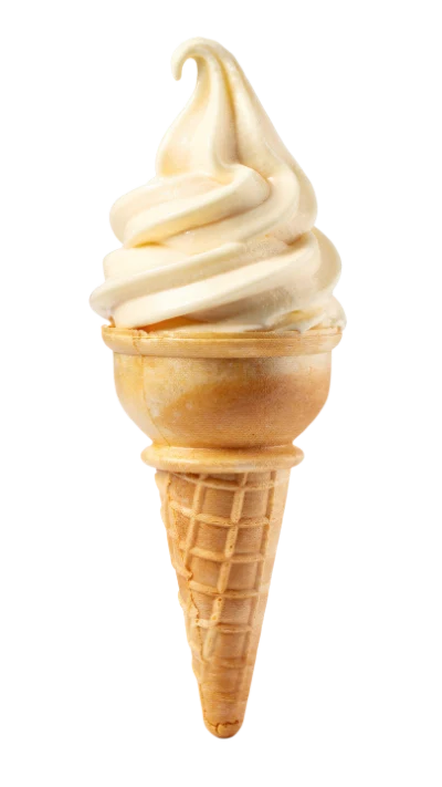 Vanilla Soft Serve Cone
