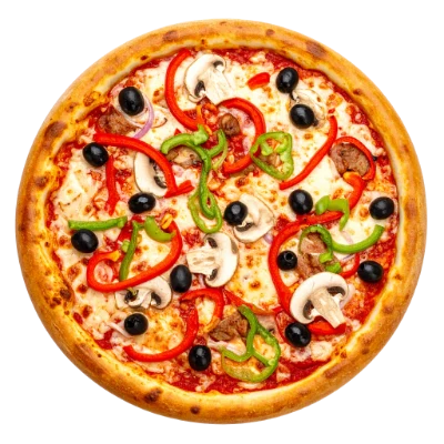 Vegetable Mushroom Pizza