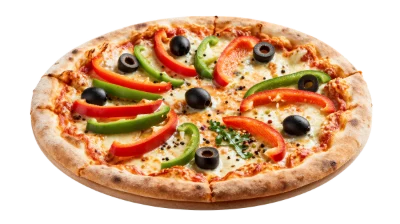 Vegetable Pizza With Olives