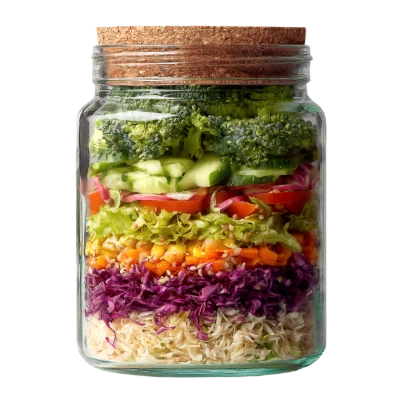 Vegetable Salad Mason Jar