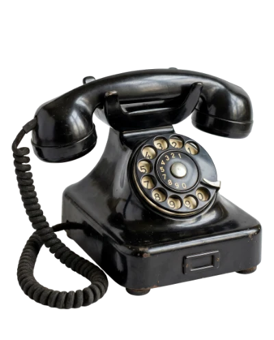 Vintage Black Rotary Telephone