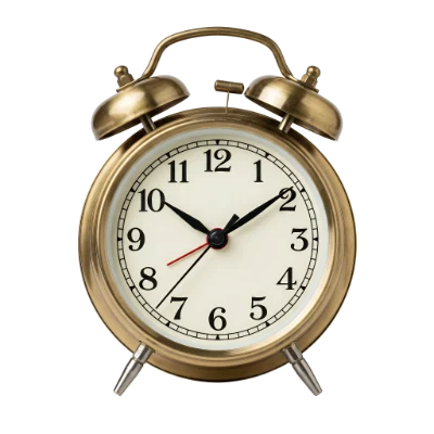 Vintage Brass Alarm Clock