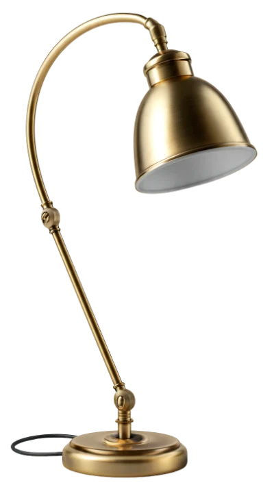 Vintage Brass Desk Lamp