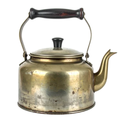 Vintage Brass Tea Kettle
