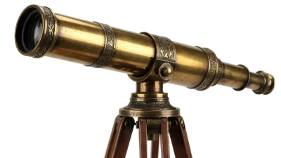 Vintage Brass Telescope