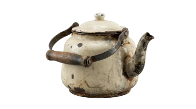 Vintage Enamel Teapot